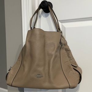 Tan Leather Coach Purse and Wallet